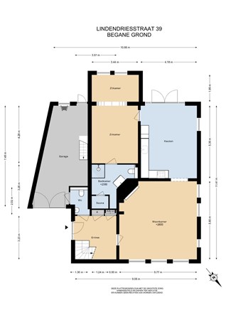 Floorplan - Lindendriesstraat 39, 6181 NB Elsloo